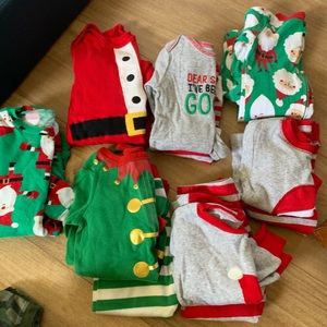 8 pair of Christmas PJs